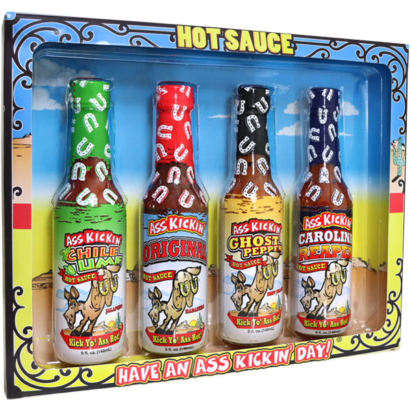 Ass Kickin' Crazy Ass Hot Sauce Challenge Kits - Well Seasoned